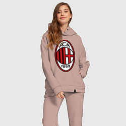 Женский костюм оверсайз Milan ACM, цвет: пыльно-розовый — фото 2
