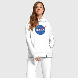Женский костюм оверсайз NASA: Dasa, цвет: белый — фото 2