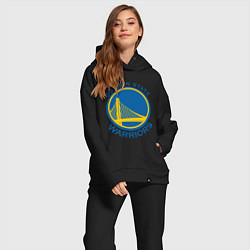Женский костюм оверсайз Golden state Warriors, цвет: черный — фото 2