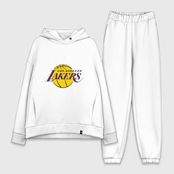 Женский костюм оверсайз LA Lakers, цвет: белый