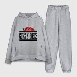 Женский костюм оверсайз Guns n Roses: rose