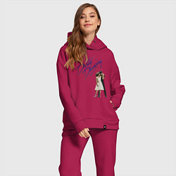 Женский костюм оверсайз Dirty Dancing, цвет: маджента — фото 2