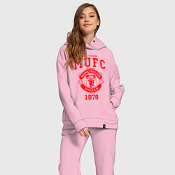 Женский костюм оверсайз Манчестер Юнайтед, цвет: светло-розовый — фото 2