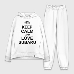 Женский костюм оверсайз Keep Calm & Love Subaru