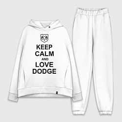 Женский костюм оверсайз Keep Calm & Love Dodge