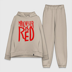 Женский костюм оверсайз Manchester is Red