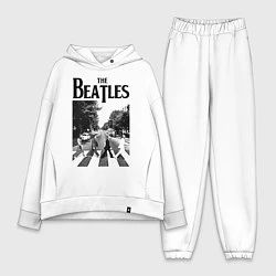 Женский костюм оверсайз The Beatles: Mono Abbey Road, цвет: белый