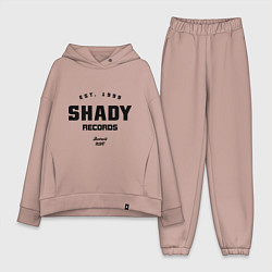 Женский костюм оверсайз Shady records, цвет: пыльно-розовый