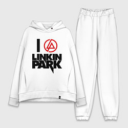 Женский костюм оверсайз I love Linkin Park