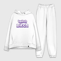 Женский костюм оверсайз Twitch Bitch, цвет: белый