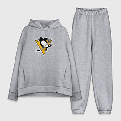Женский костюм оверсайз Pittsburgh Penguins: Evgeni Malkin, цвет: меланж