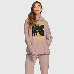 Женский костюм оверсайз TOP: TRENCH, цвет: пыльно-розовый — фото 2