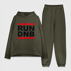 Женский костюм оверсайз RUN DNB, цвет: хаки
