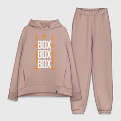 Женский костюм оверсайз Box box box, цвет: пыльно-розовый