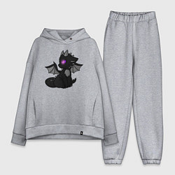 Женский костюм оверсайз Эндар дракон, цвет: меланж