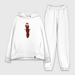 Женский костюм оверсайз South Park Мистер Хэнки, цвет: белый