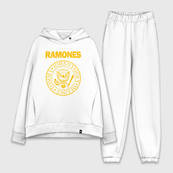 Женский костюм оверсайз RAMONES, цвет: белый