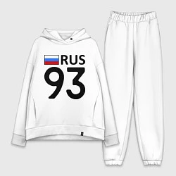 Женский костюм оверсайз RUS 93, цвет: белый