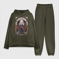 Женский костюм оверсайз The Witcher, Geralt, Ведьмак,, цвет: хаки
