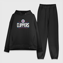 Женский костюм оверсайз Los Angeles Clippers, цвет: черный