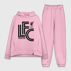 Женский костюм оверсайз Liverpool FC цвета светло-розовый — фото 1