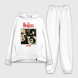 Женский костюм оверсайз The Beatles LET IT BE, цвет: белый