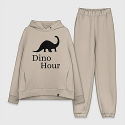 Женский костюм оверсайз DinoHour, цвет: миндальный