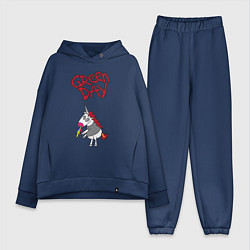 Женский костюм оверсайз Green Day Unicorn, цвет: тёмно-синий