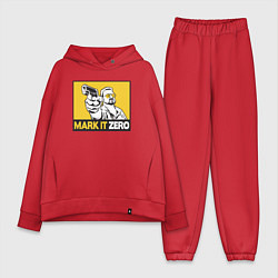 Женский костюм оверсайз Mark It Zero Большой Лебовски, цвет: красный