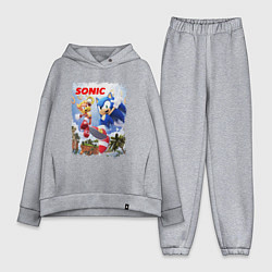 Женский костюм оверсайз SONIC СОНИК Z, цвет: меланж