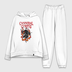 Женский костюм оверсайз Cannibal Corpse Труп Каннибала Z, цвет: белый