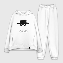 Женский костюм оверсайз Amlie Амели постер минимализм, цвет: белый