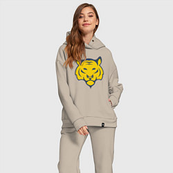 Женский костюм оверсайз Yellow Tiger, цвет: миндальный — фото 2