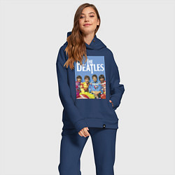 Женский костюм оверсайз The Beatles - world legend!, цвет: тёмно-синий — фото 2