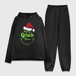 Женский костюм оверсайз Resting Grinch Face, цвет: черный