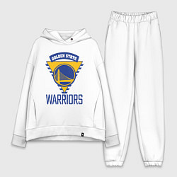 Женский костюм оверсайз Golden State Warriors Голден Стейт НБА, цвет: белый