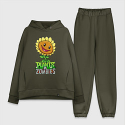 Женский костюм оверсайз Plants vs Zombies Подсолнух
