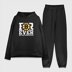 Женский костюм оверсайз FOREVER NOT JUST WHEN WE WIN, Boston Bruins, Босто, цвет: черный