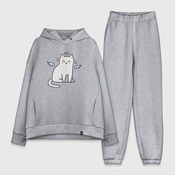 Женский костюм оверсайз КОТИК АНГЕЛ CAT ANGEL