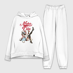 Женский костюм оверсайз Fallout Nuka Cola Furry Poster, цвет: белый