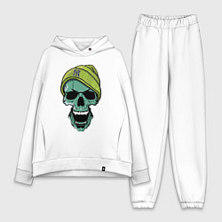 Женский костюм оверсайз New York Yankees Cool skull, цвет: белый