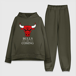 Женский костюм оверсайз Chicago Bulls are coming Чикаго Буллз