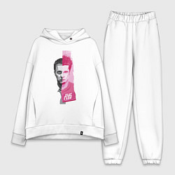 Женский костюм оверсайз Fight CluВ, цвет: белый
