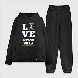 Женский костюм оверсайз Aston Villa Love Classic, цвет: черный