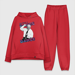 Женский костюм оверсайз Жаркое лето 96го Борис Ельцин, цвет: красный