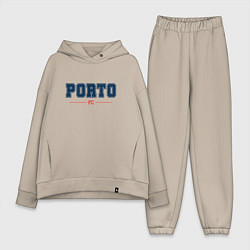 Женский костюм оверсайз Porto FC Classic, цвет: миндальный