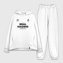Женский костюм оверсайз Real Madrid Униформа Чемпионов