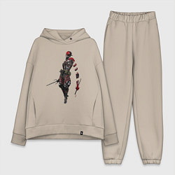 Женский костюм оверсайз Monsoon 976-AZQEE, цвет: миндальный