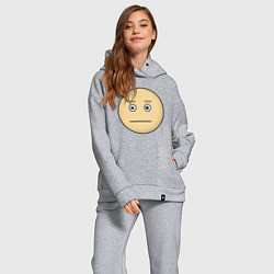 Женский костюм оверсайз Серьезный Дурак, цвет: меланж — фото 2