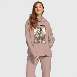 Женский костюм оверсайз Lady Mechanika, цвет: пыльно-розовый — фото 2